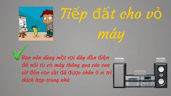 Tiếp đất cho amply thiết bị âm thanh chuyên nghiệp