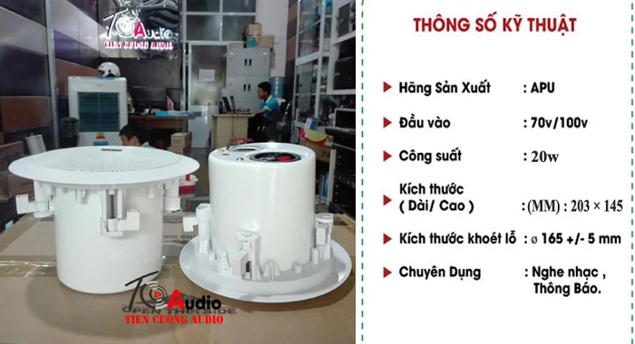 Loa âm trần APU CSB20 công suất 20w