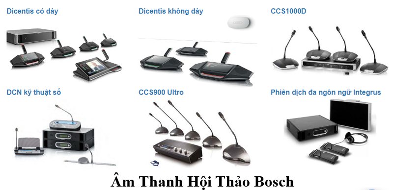 Hệ thống âm thanh phòng họp Bosch