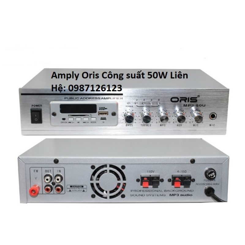Amply Oris MP3- 50U công suất 50W giá rẻ