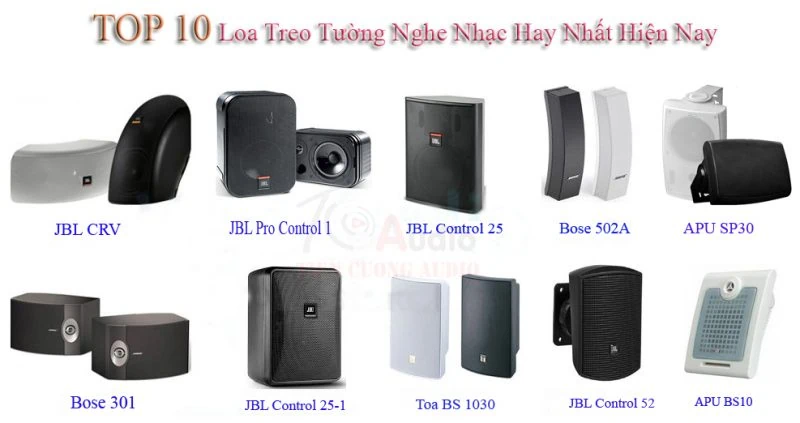 Top 10 dòng loa treo tường nghe nhạc hay nhất cho nhà hàng