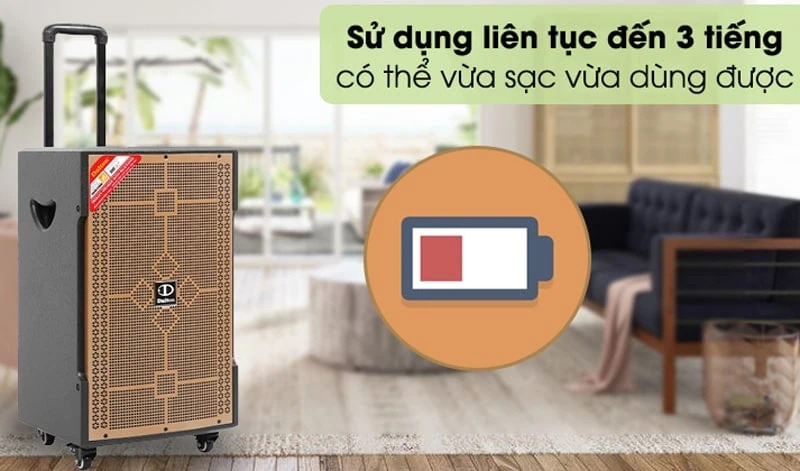 Loa kéo TS-12G350N tiết kiệm pin tuyệt đối